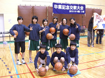 五箇荘ホーネッツミニバスケットボール部のチーム写真